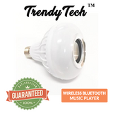 TRENDYTECH™ - WIRELESS BLUETOOTH MUSIC PLAYER + CUSTOMIZABLE RGB LIGHT BULB 100% SATISFACTION GUARANTEED!