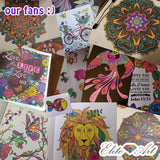 100 Unique no Duplicates Gel Pens with FREE Coloring E-Books!